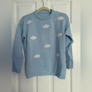 Blue cloud sweater